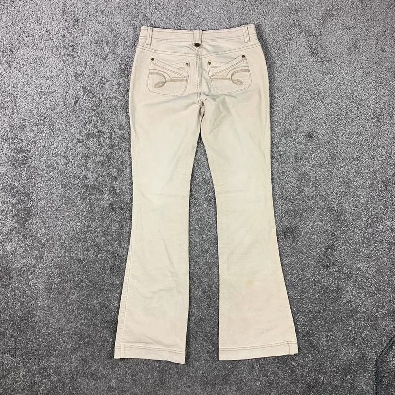 y2k lowrise bootcut flare corduroy  pants 2