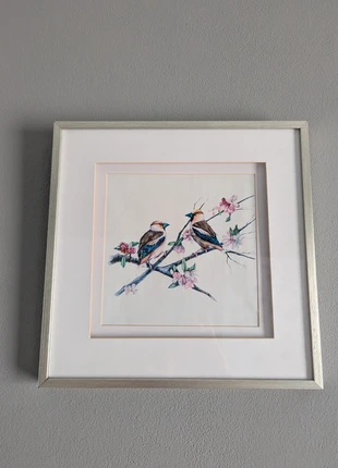 Schilderij vogels, staat: Nieuw zonder prijskaartje, € 5,00, € 5,95 inclusief Kopersbescherming