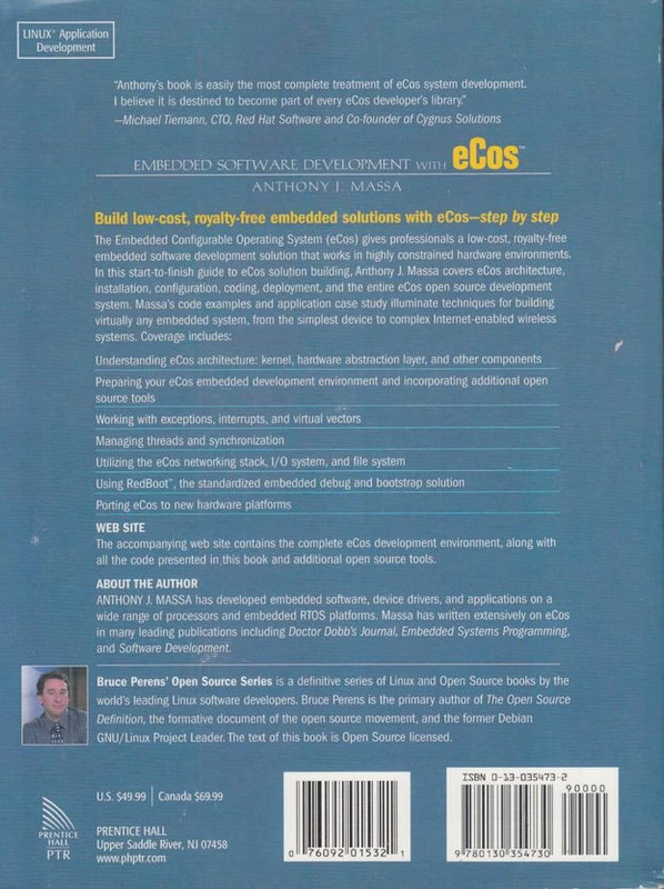 embedded software development with ecos antony Massa Prentice Hall 2003 2