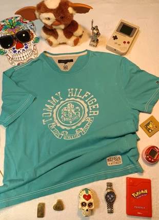 😎 vintage t-shirt t shirt imprimé Tommy Hilfiger jean homme taille L 100 % coton 😎, marca: Tommy Hilfiger, estado: Muito bom, tamanho: L, €8.90, €10.05 inclui Proteção do Comprador