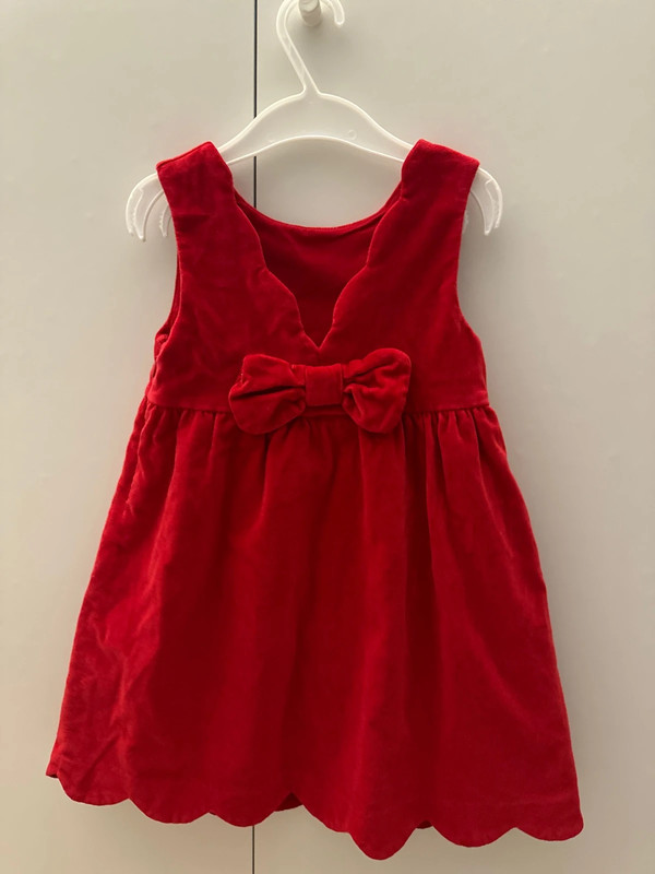 Red velvet dress 2