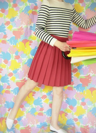 jupe courte plissée vintage façon écolière couleur vieux rose, brand: Vintage Dressing, condition: Very good, size: S / 36 / 8, €26.00, €28.00 includes Buyer Protection Pro