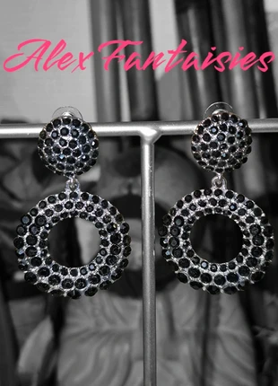 Boucles d'oreilles Pierres Noires, brand: Bellissima, condition: New with tags, €5.00, €5.95 includes Buyer Protection Pro