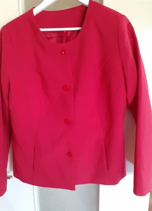 Belle veste tailleur rouge Boutique 123 - Taille 42/44, brand: 123, condition: Very good, size: XL / 42 / 14, €16.50, €18.03 includes Buyer Protection