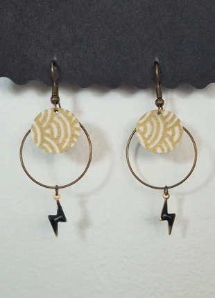Boucles d'oreilles en laiton (fait main), merk: Fait Main, staat: Nieuw zonder prijskaartje, € 6,00, € 7,00 inclusief Kopersbescherming