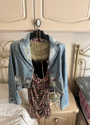 Y2k Denim Jacket, brand: Vintage Denim, condizioni: Buone, taglia: XS / IT 38 / EU 34, €10.00, €11.20 include la Protezione acquisti