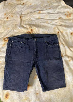 Navy shorts, marca: M&S Mode, estado: Muito bom, tamanho: L, €3.00, €3.85 inclui Proteção do Comprador