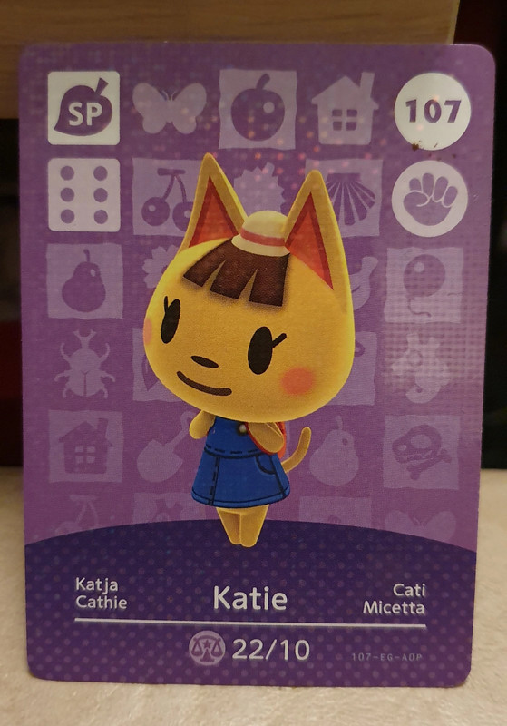 Carte amiibo Katie Animal Crossing