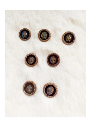 Lot 7 boutons métal style antique rétro vintage motif amphore cuivre noir 1,5 cm, marque: Vintage, état: Bon état, 3,50 €, 4,38 € Protection acheteurs incluse