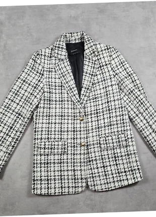 Manteau Blazer Stradivarius blanc et noir, Taille S, très bon état, marca: Stradivarius, estado: Muy bueno, tamaño: S / 36 / 8, 9,50 €, 10,68 € Protección al comprador Pro incluida