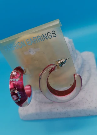 Orecchini cerchio rosa, brand: Fashionmoda, condizioni: Nuovo senza cartellino, €1.00, €1.75 include la Protezione acquisti