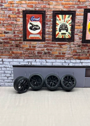1:64 black bbs style rims for hot wheels and match box, brand: ja.diecast, condition: Satisfactory, size: One size, £3.29, £3.85 includes Buyer Protection Pro