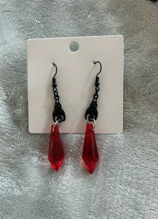Goth black and red earrings, brand: NO LABEL, condition: New with tags, £1.25, £2.01 includes Buyer Protection