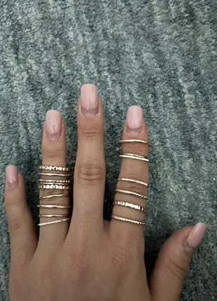 Rose gold ring set, brand: Lovisa, condition: New without tags, size: 18.1 mm / P½, £1.00, £1.75 includes Buyer Protection