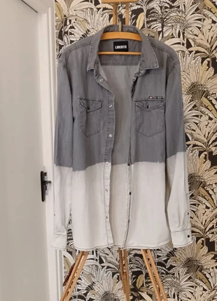 Tendance Dégradé : Chemise Homme Liberto XXL - Gris Stylé, Fermeture à Pression, marke: Liberto, zustand: Sehr gut, größe: XXL, 5,00 €, 5,95 € inklusive Vinted-Käuferschutz