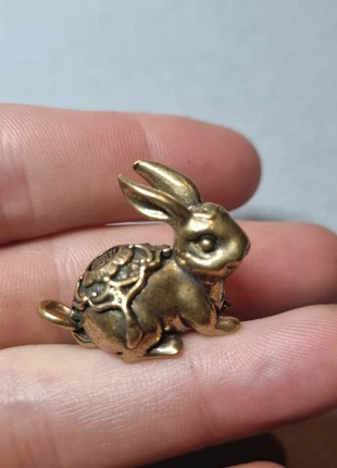 Brass Chinese lucky rabbit pendant/ornament, brand: Rabbit, condition: New without tags, £4.00, £4.90 includes Buyer Protection