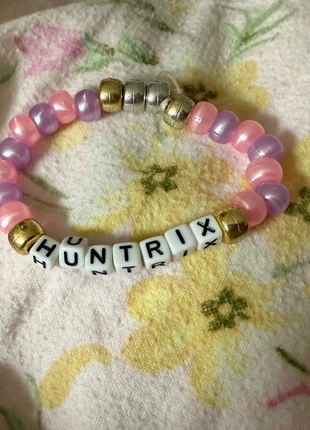 Homemade beaded bracelet “Huntrix”, brand: k-pop demon hunter, condition: Very good, £2.00, £2.80 includes Buyer Protection
