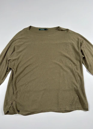 Pull fluide kaki en soie – Lauren Ralph Lauren – Taille L, marque: Ralph Lauren, état: Très bon état, taille: L / 40 / 12, 14,00 €, 15,40 € Protection acheteurs (Pro) incluse