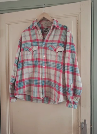 Chemise à carreaux vintage, merk: Vintage, staat: Goed, maat: M, € 20,00, € 21,70 inclusief Kopersbescherming