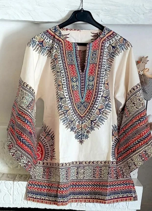 Tunique Bohème Fluide en Coton – Style Ethnique & Vintage – Taille Unique Wing Slvd Festival, marque: Wing Slvd Festival, état: Très bon état, taille: Taille unique, 22,00 €, 23,80 € Protection acheteurs incluse