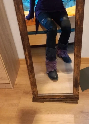 Guêtres en jean Noir Bordeaux, merk: Fait Main, staat: Goed, maat: Universele maat, € 3,00, € 3,85 inclusief Kopersbescherming