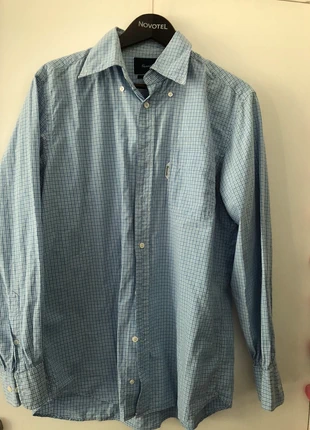 Chemise bleue clair Façonnable à petits carreaux , brand: Façonnable, condition: New without tags, size: L, €15.00, €16.45 includes Buyer Protection