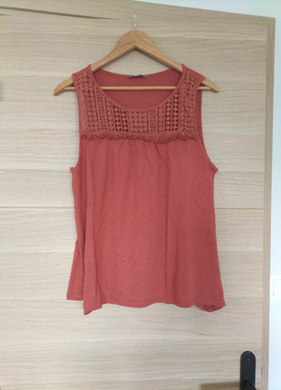 Débardeur rouille ajouré, marque: Creeks, état: Bon état, taille: M / 38 / 10, 2,00 €, 2,80 € Protection acheteurs incluse