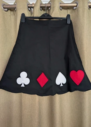 Criminal Damage Women’s Card Skirt Size Large Black Red White, brand: Criminal Damage, condition: New with tags, size: L / UK 16-18, £7.00, £8.05 includes Buyer Protection