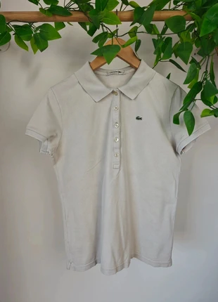 Polo Lacoste blanc S crocodile, brand: Lacoste, condition: Very good, size: S, €10.00, €11.20 includes Buyer Protection