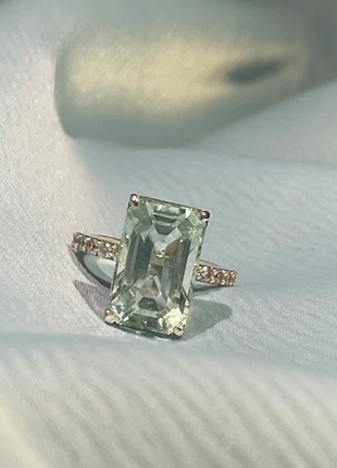 Aquamarine ring with Silver (100% natural Gemstone), marca: Serenique, estado: Novo com etiquetas, tamanho: 15,3 mm Ø / 8, €800.00, €840.70 inclui Proteção do Comprador