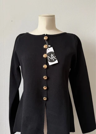 Cardigan noir, merk: maisonflawless, staat: Nieuw met prijskaartje, maat: M / 38 / 10, € 25,00, € 26,95 inclusief Kopersbescherming