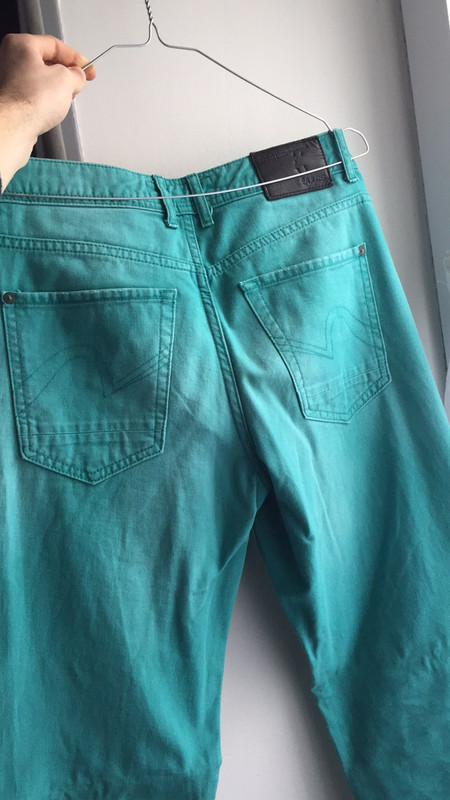 Pantalon Jean Bleu Vert Vinted