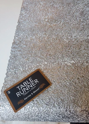 Silver table runner 150 cm x 33 cm, brand: Harvey & Mason, condition: New with tags, £4.00, £4.90 includes Buyer Protection