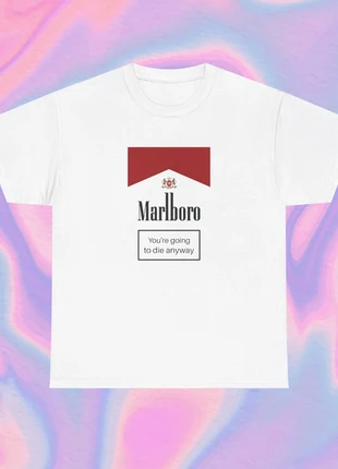 Tee shirt blanc Malboro 100% coton doux, brand: Graphic Tee, condizioni: Nuovo senza cartellino, taglia: M, €15.00, €16.45 include la Protezione acquisti Pro