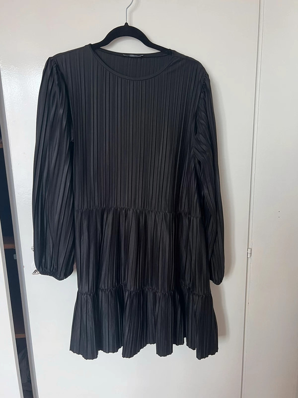 Plissé jurk zara sale