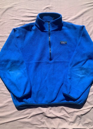 Blauwe quarter zip trui van LL Bean - goede conditie- Large, merk: L.L. Bean, staat: Goed, maat: L / 40 / 12, € 25,00, € 26,95 inclusief Kopersbescherming