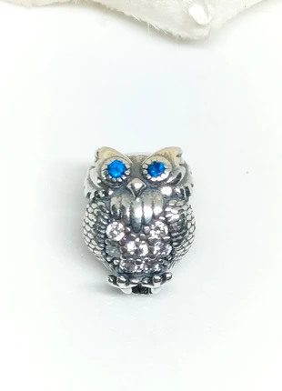 Charm chouette hibou yeux bleus, brand: Charm, condition: Very good, €16.00, €17.50 includes Buyer Protection Pro