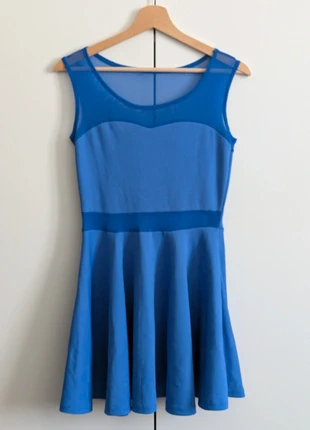 Mini Short skater dress sleeveless elegant blue, zustand: Sehr gut, größe: S / 36 / 8, 25,00 €, 26,95 € inklusive Vinted-Käuferschutz