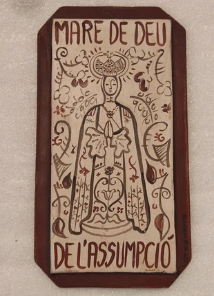 Azulejo Mare de Deu de L'Assumpció pintado a mano, marque: Pintado a mano, état: Très bon état, 20,00 €, 21,70 € Protection acheteurs incluse
