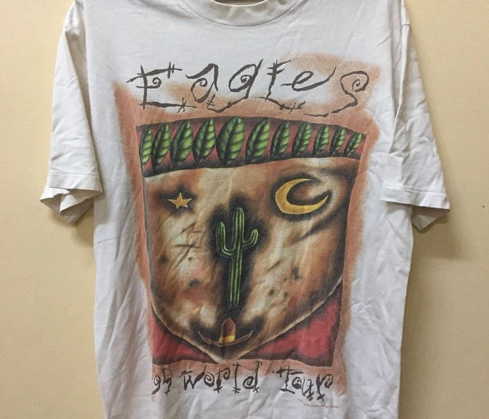 Vintage Eagles World Tour T Shirt Iron Maiden Anthrax Megadeth Metallica Nirvana Radiohead The Stro 