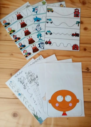 Homeschooling fiches graphisme, état: Très bon état, taille: 5 ans / 110 cm, 5,00 €, 5,95 € Protection acheteurs incluse