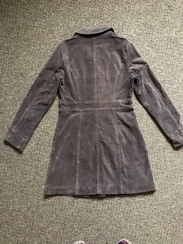 Seasalt grey velvet coat size 8 Vinted