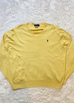 Pull Ralph Lauren col V jaune homme coton XL, marque: Ralph Lauren, état: Très bon état, taille: XL, 30,00 €, 32,20 € Protection acheteurs (Pro) incluse