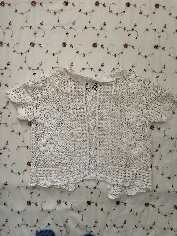 off white floral crochet cardigan 2