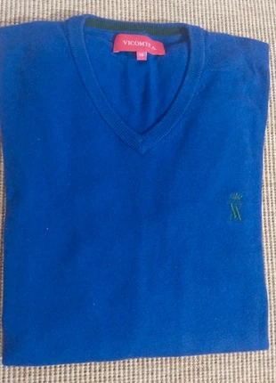 Pull col V bleu profond - Cachemire - Vicomte Arthur - Taille XS, marque: Vicomte Arthur, état: Très bon état, taille: XS, 23,00 €, 24,85 € Protection acheteurs incluse