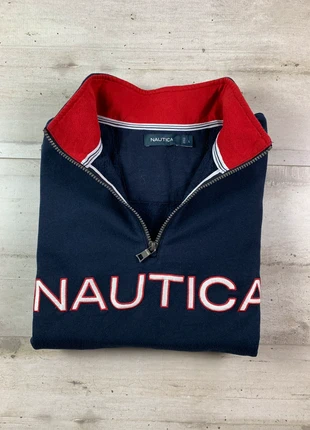 Pull 1/4 zip col camionneur Nautica marine 100% coton - Taille L, brand: Nautica, condition: Very good, size: L, €25.00, €26.95 includes Buyer Protection Pro