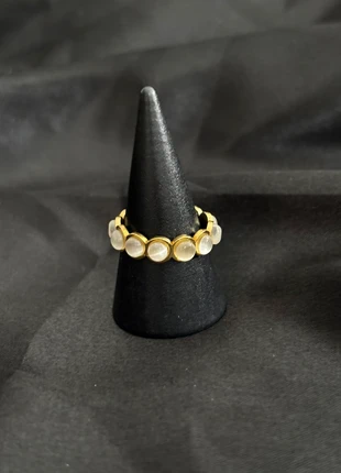 Bague pierres blanches ajustable en acier inoxydable, marca: Tendance, estado: Novo com etiquetas, tamanho: Ajustável, €7.00, €8.05 inclui Proteção do Comprador Pro