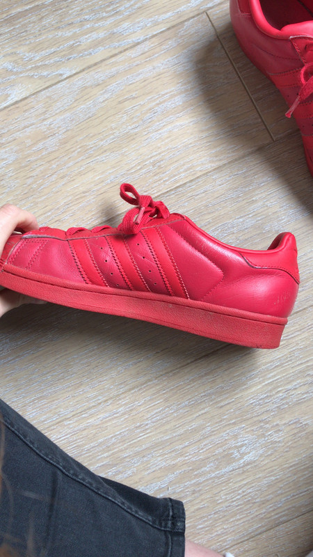 Chaussures adidas superstar glossy rouge Vinted