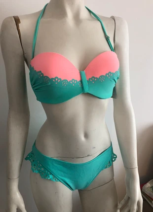 Maillot de bain tanga et bustier neuf, condizioni: Nuovo con cartellino, taglia: L / IT 44 / EU 40, €14.00, €15.40 include la Protezione acquisti