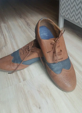 Derbies bleues et camel, brand: Pimkie, condizioni: Ottime, taglia: 39, €4.00, €4.90 include la Protezione acquisti